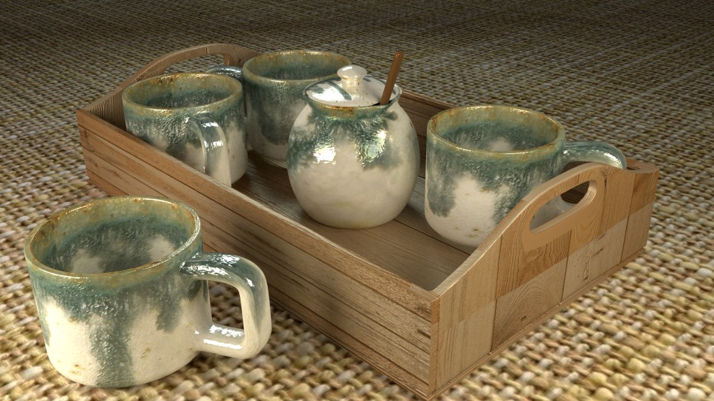 Enamel Clay Cups Set preview image 1